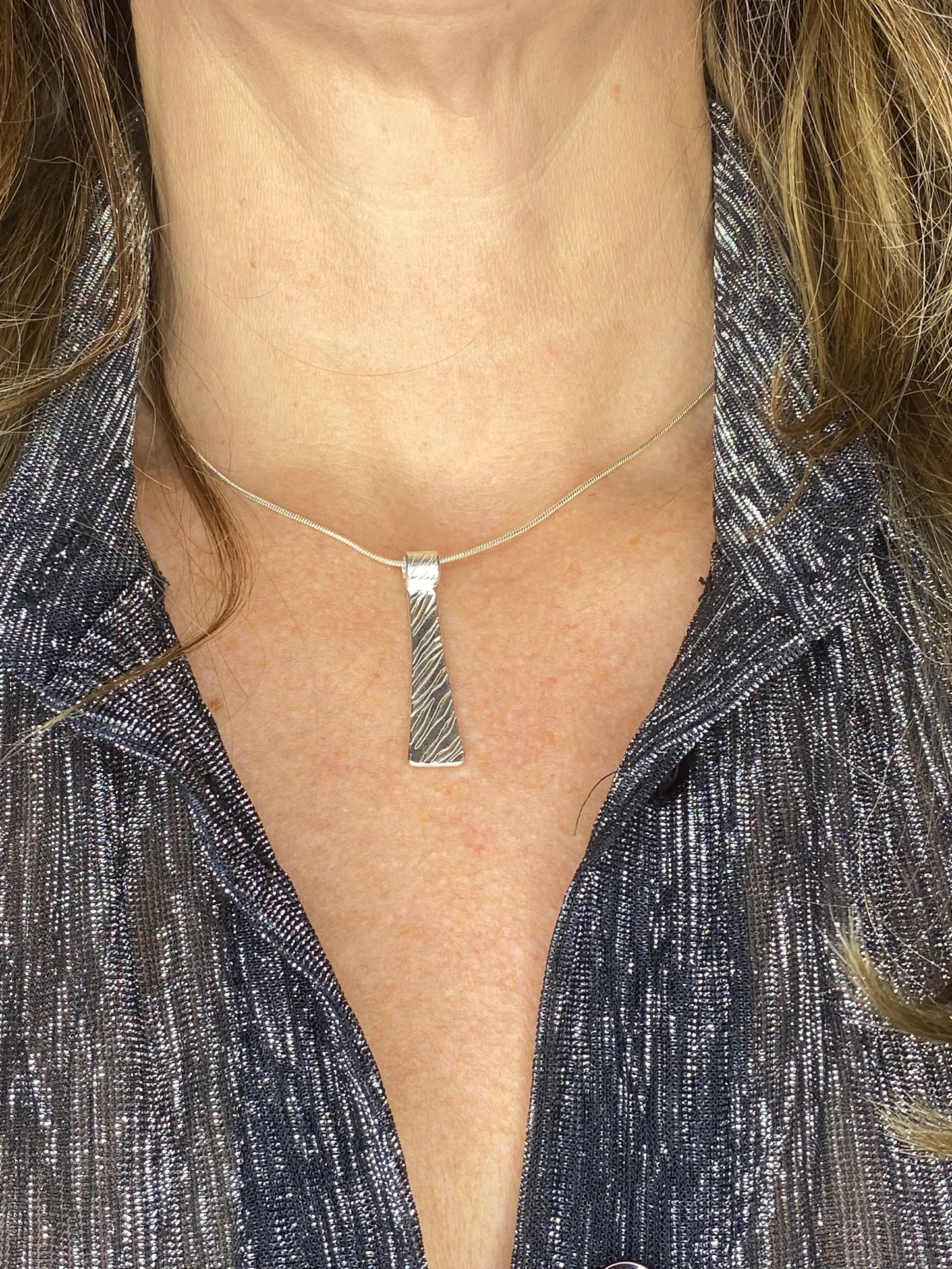 Rectangular Zebra Necklace