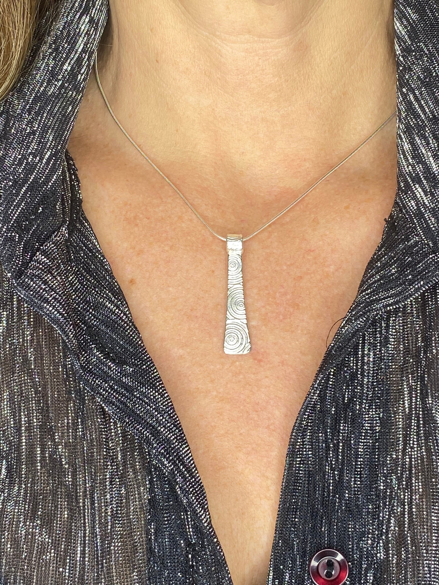 Rectangular Circles Necklace