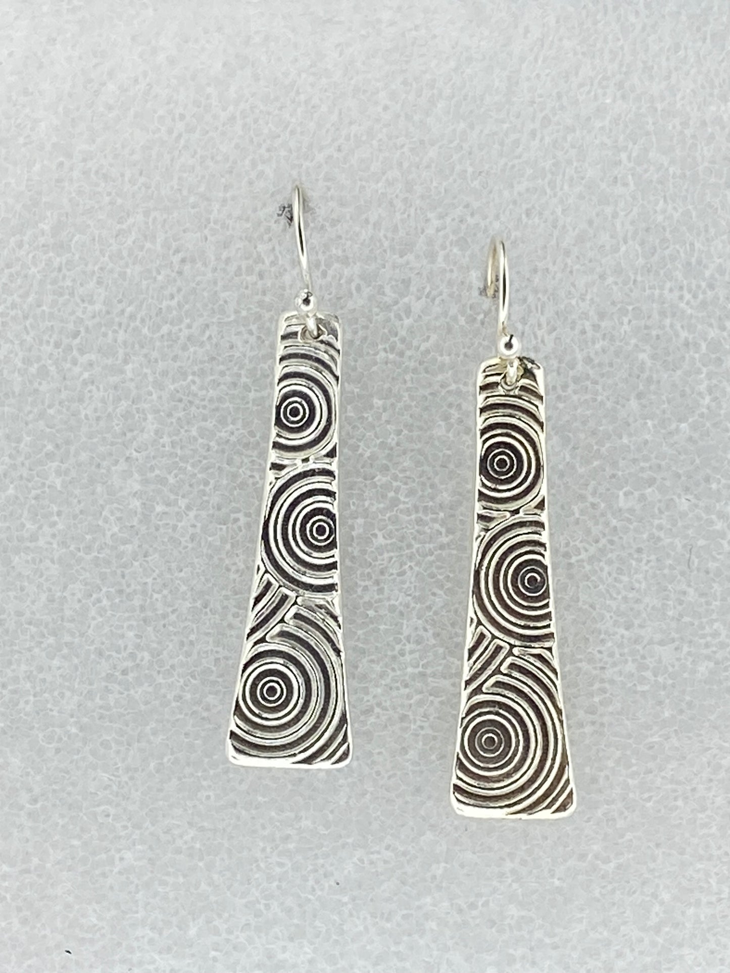 Rectangular Circles Earrings
