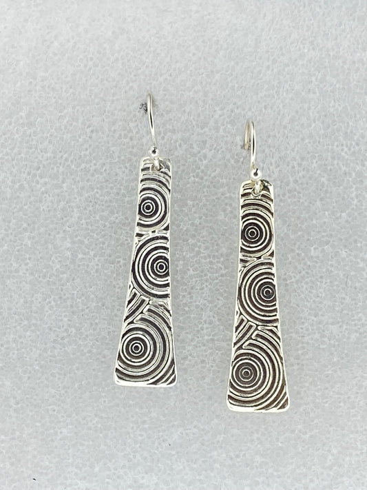 Rectangular Circles Earrings