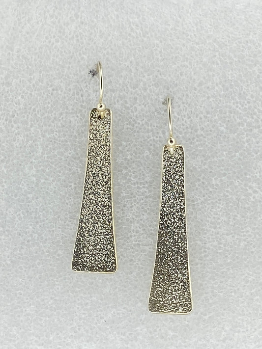 Rectangular Sandpaper Earrings
