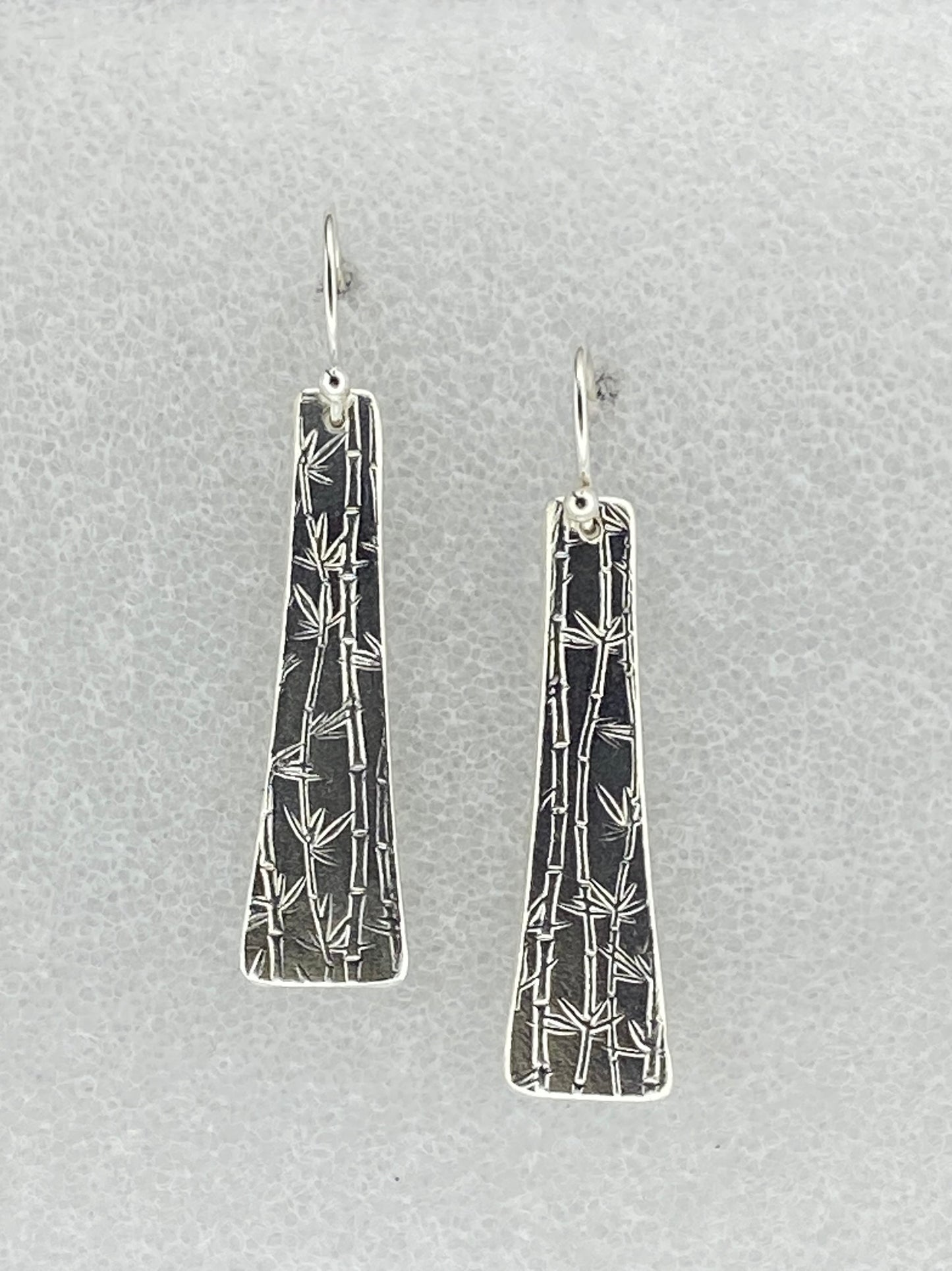 Rectangular Bamboo Earrings