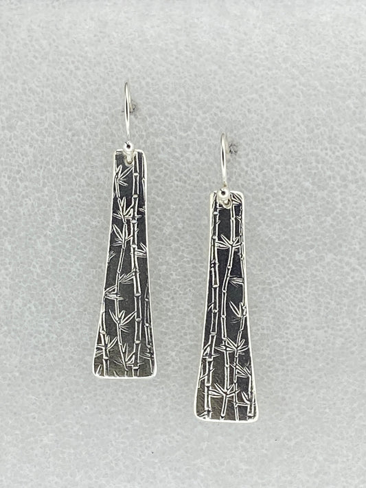 Rectangular Bamboo Earrings