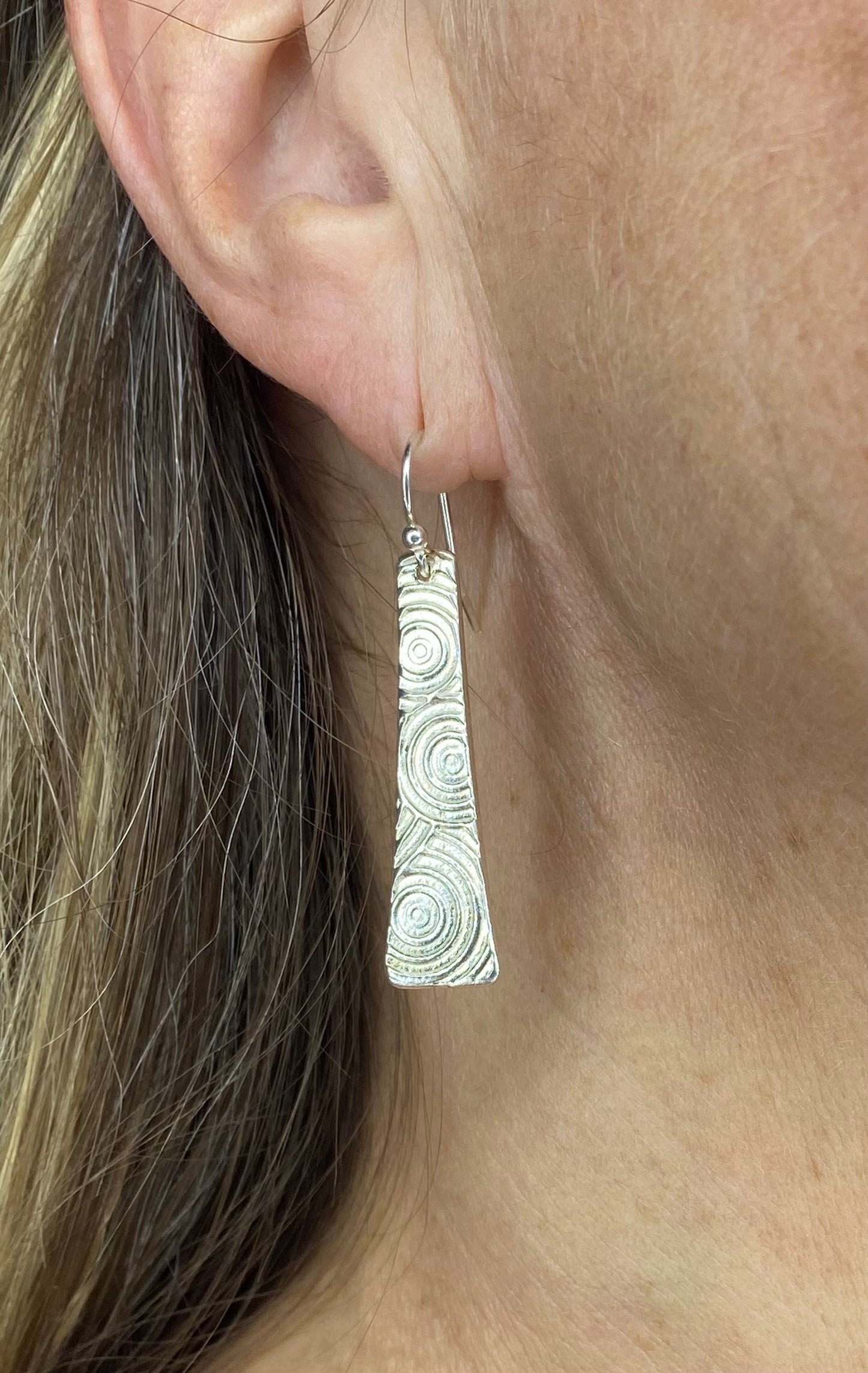 Rectangular Circles Earrings