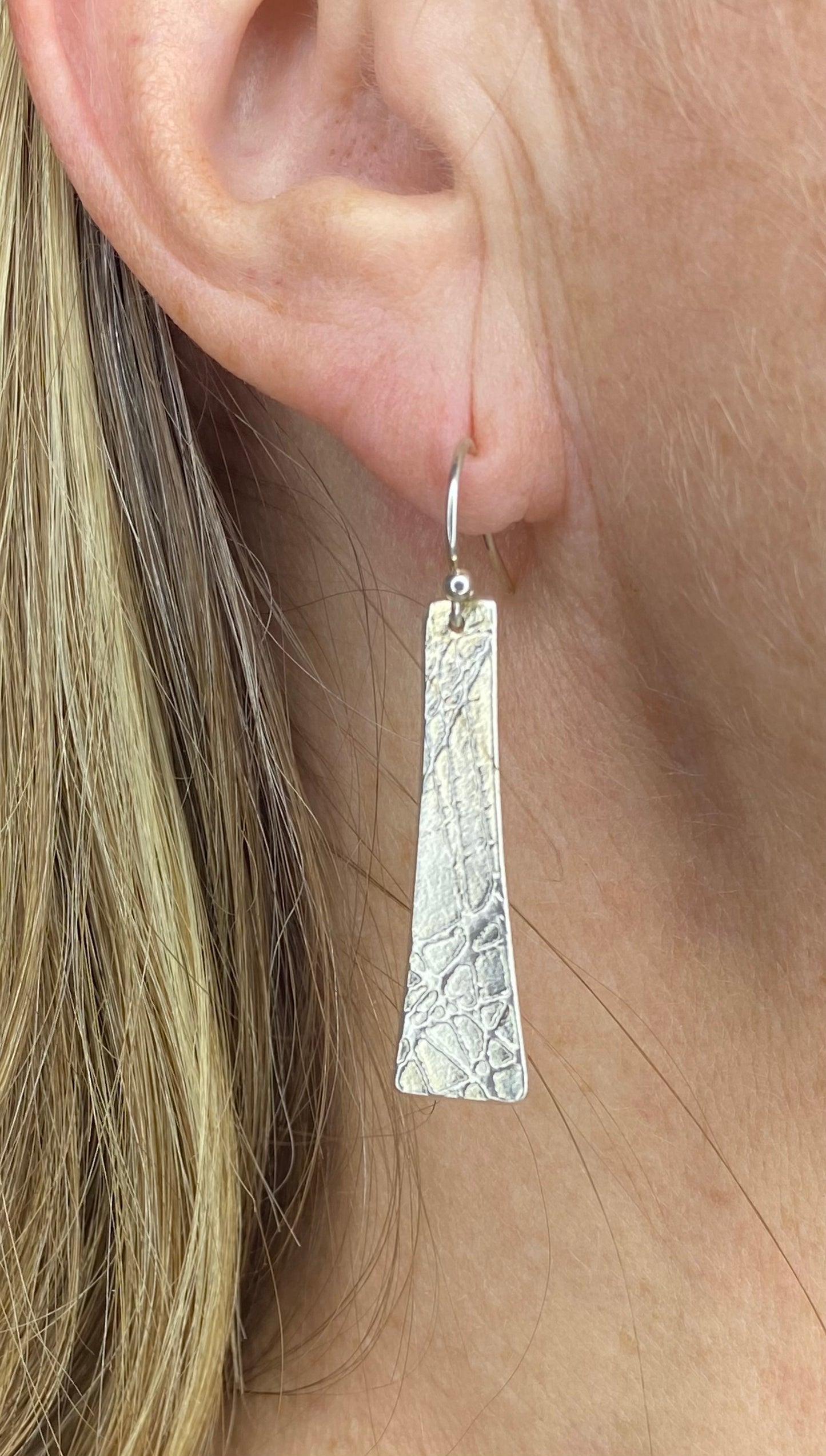 Rectangular String Earrings